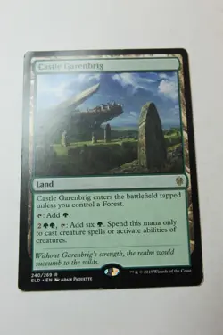 MTG Castle Garenbrig x1- -Throne of Eldraine-Mod/Hvy Play - Image 1