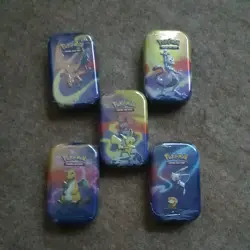 Pokemon Kanto Power Mini Tin_5 Tins Full Artwork Set_2025 Reprint_H24/L24_NEW! - Image 1