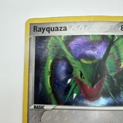 Rayquaza 3/17 Holo - Pop Series 1 Pokemon Card - DMG - Image 3