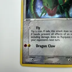 Rayquaza 3/17 Holo - Pop Series 1 Pokemon Card - DMG - Image 5