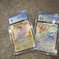 Mewtwo VSTAR & Arceus VSTAR CGC Graded Foil Pokemon TCG Card Lot 2022 - Image 1