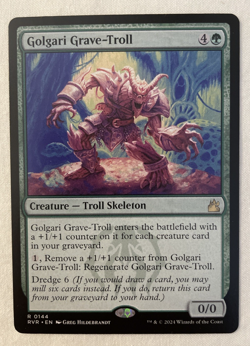 1x Golgari Grave-Troll Ravnica Remastered MTG Magic the Gathering NM - Image 1