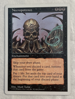1x Necropotence 5th Edition MTG Magic the Gathering LP/NM - Image 1