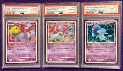 PSA 10 2007 Pokemon Japanese D & P Uxie Mesprit Azelf Secret Lakes 1st Ed. Trio - Image 1