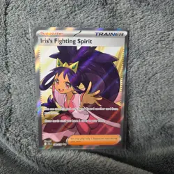 Iris's Fighting Spirit 180/159 NM Full Art Ultra JTG Pokemon Card English TCG - Image 1