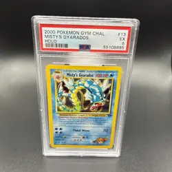 Pokemon TCG Misty's Gyarados Holo Rare Gym Challenge 13/132 PSA 5 Excellent - Image 1