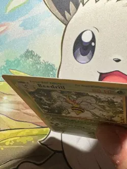 Pokemon TCG Beedrill Base Set 17/102 Regular Unlimited Rare LP - Image 2