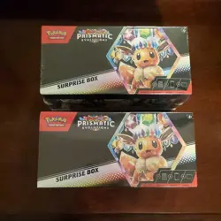Pokemon Prismatic Evolutions Surprise Box Combo Bundler'O 2 Boxes. Free Ships :) - Image 2