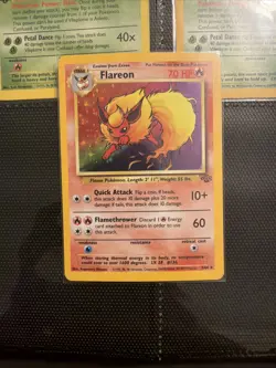 Pokemon TCG Flareon Jungle 3/64 Holo Unlimited Holo Rare MP - Image 5