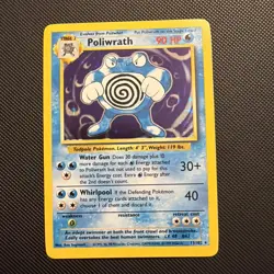 Pokemon TCG Poliwrath Base Set 2 15/130 Holo Unlimited Holo Rare -Lightly Played - Image 1