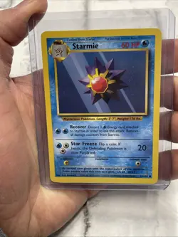 Pokemon TCG Starmie Base Set 64/102 Regular Unlimited Common - NM Near Mint Vtg - Image 1