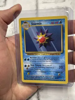 Pokemon TCG Starmie Base Set 64/102 Regular Unlimited Common - NM Near Mint Vtg - Image 2