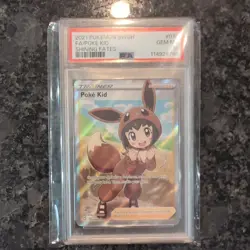 2021 POKEMON SWORD & SHIELD SHINING FATES #070 FULL ART POKE KID PSA 10 070/072 - Image 1