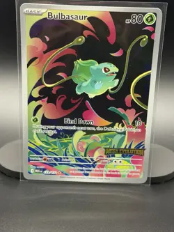 2025 Pokemon Mega Evolution Stamped MEG EN Bulbasaur Promos #133/132 CG4 - Image 1