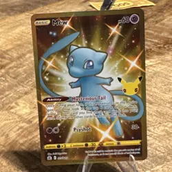 Mew 025/025 Celebrations 2021 Secret Rare Gold Pokemon Card TCG - Image 1