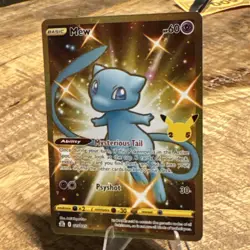 Mew 025/025 Celebrations 2021 Secret Rare Gold Pokemon Card TCG - Image 2