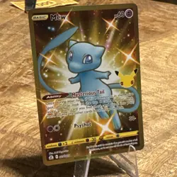 Mew 025/025 Celebrations 2021 Secret Rare Gold Pokemon Card TCG - Image 3