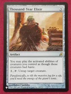 Magic The Gathering THE LIST - LORWYN THOUSAND-YEAR ELIXIR artifact card MTG - Image 1
