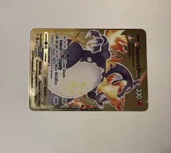 Pokemon Charizard VMAX Gold Metal Shiny FAN ART CARD, collectors item - Image 2