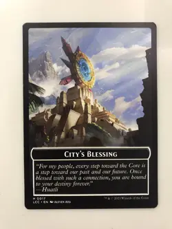 Dinosaur / City's Blessing Token MTG Magic Gathering Card Mint Lost Caverns LCC - Image 2