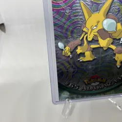 Pokemon Topps Black -- Holo -- Alakazam -- #65 -- Near Mint+ - Image 4