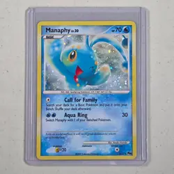 2007 Pokemon TCG POP Series 6 Manaphy Holo Rare 3/17 NM/LP - Image 1