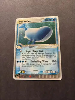 Pokemon TCG Wailord EX 100/100 EX Sandstorm Holo Rare LP - Image 2