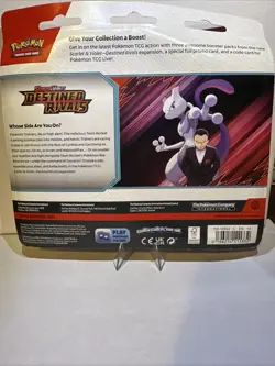Pokemon Destined Rivals 3-Pack Blister Zebstrika Rare Mint Sealed TCG SP 🔥🔥 - Image 2