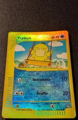 Pokemon AQUAPOLIS - #104/147 Psyduck - Reverse Holo - ITALIAN - Heavily Played - Image 4