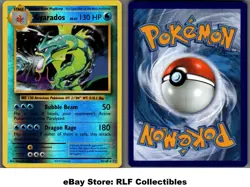 2016 Pokemon, XY Evolutions, #34/108 Gyarados, Reverse Holo Rare - Image 1