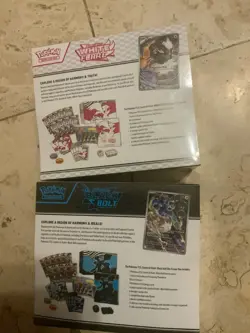 Pokemon Scarlet and Violet White Flare and Black Bolt ETB Sealed - Image 3