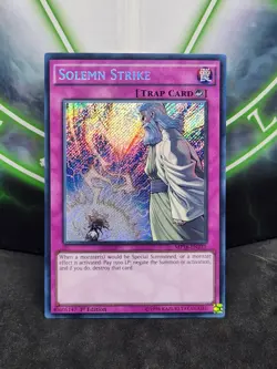 Yugioh Solemn Strike MP16-EN231 Secret Rare 1st Edition NM - Image 1