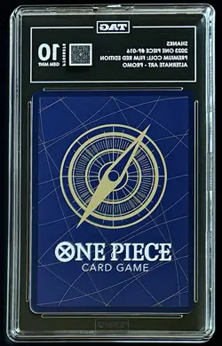 TAG 10 One Piece P-016 P Shanks - ENG - Foil - Film Red - Graded - Image 2