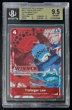 BGS 9.5 One Piece P-017 P Trafalgar Law - English - Tournament Pack - Graded - Image 1