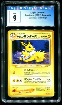 CGC 9 Light Jolteon Neo 4 Japanese 2001 Pokemon Card #135 - Image 1