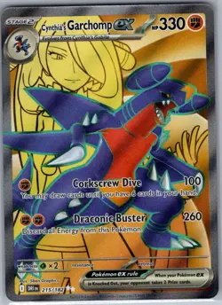 Cynthia's Garchomp ex 215/182 SV10: Destined Rivals - Pokemon Card - NM - Image 1