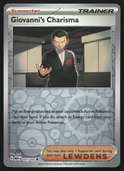 Giovanni's Charisma - 161/165 - Reverse Holo Scarlet & Violet 151 - Pokemon Card - Image 1
