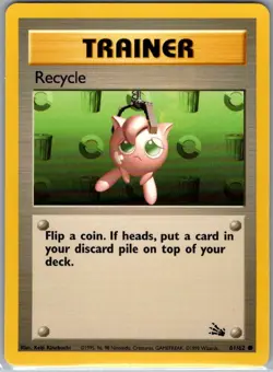 Recycle 61/62 Non Holo Fossil - Pokemon Card - NM - Image 1