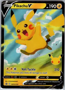 Pikachu V SWSH143 SWSH: Sword & Shield Promo Cards - Pokemon Card - NM - Image 1