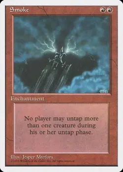 Smoke LP 4th Fourth Edition Red Enchantment Mtg Magic English Regular - Image 1