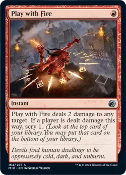 MTG Foil - Play with Fire - 154 / NM / English - Image 1