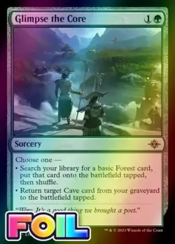 x1 Glimpse the Core LCI MTG 186 FOIL UNCOMMON M/NM 1x - Image 1