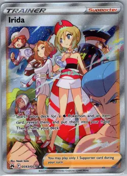 Irida GG63/GG70 Crown Zenith: Galarian Gallery - Pokemon Card - NM - Image 1