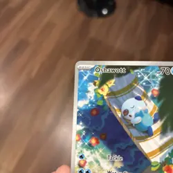 Oshawott Illustration Rare Pokemon card White Flare 105/086 ENGLISH - Image 2