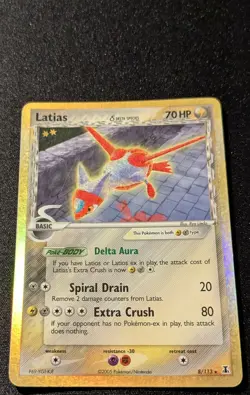 Pokemon EX DELTA SPECIES - #8/113 Latias - Holo - ENG - Moderately Played - Image 4