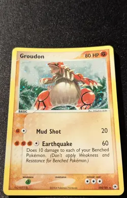 Pokemon EX HIDDEN LEGENDS - #102/101 Groudon - Secret Rare Holo - ENG - LP - Image 4
