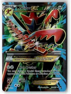 M Scizor EX ⭐ 120/122 Holo Rare Ultra BREAKpoint 2016 Pokemon NM - Image 1
