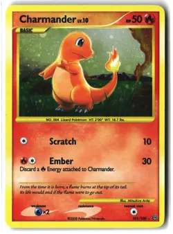 Charmander ⭐ 101/100 Holo Secret Rare Stormfront 2008 Pokemon NM - Image 1