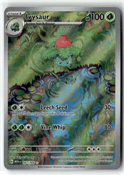 Ivysaur ⭐ 167/165 Holo Illustration Rare 151 2023 Pokemon NM - Image 1