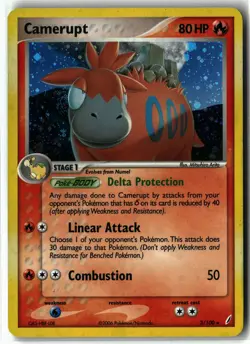Camerupt ⭐ 3/100 Holo Rare Crystal Guardians 2006 Pokemon NM - Image 1
